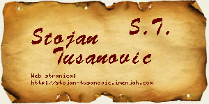 Stojan Tušanović vizit kartica